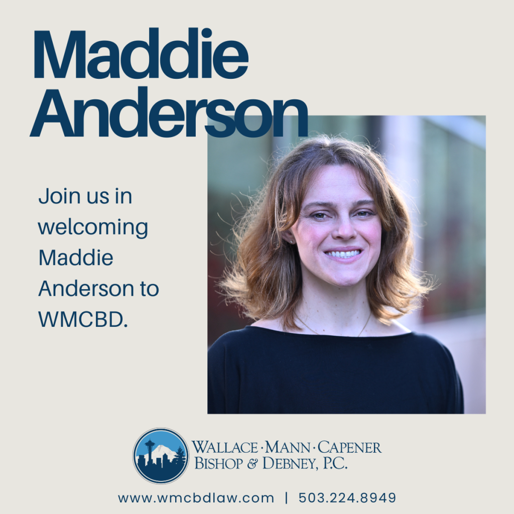 Welcome Maddie Anderson to WMCBD